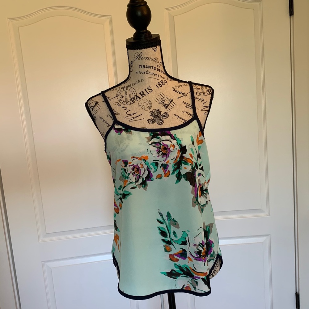 C & C California Silk floral tank